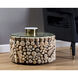 Bickford 23.5 X 13.75 inch Clear / Brown Side Table